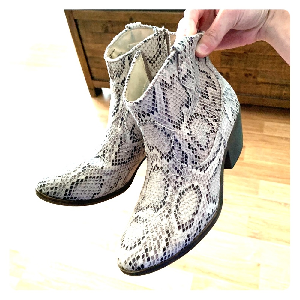 Snake Skin Booties!!!